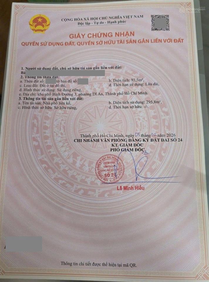 Nhà phố hoàn công kdc him lam phú đông, phường an bình, tp dĩ an