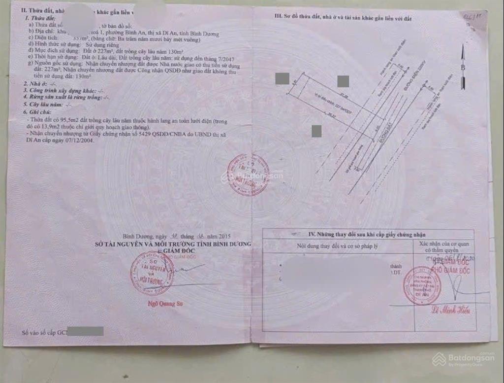 Đất gần làng đại học quốc gia tphcm, phường bình an, tp dĩ an