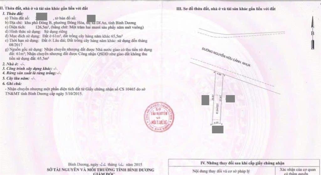 Nhà phố mặt tiền kinh doanh đường nguyễn hữu cảnh, phường đông hòa, tp dĩ an.