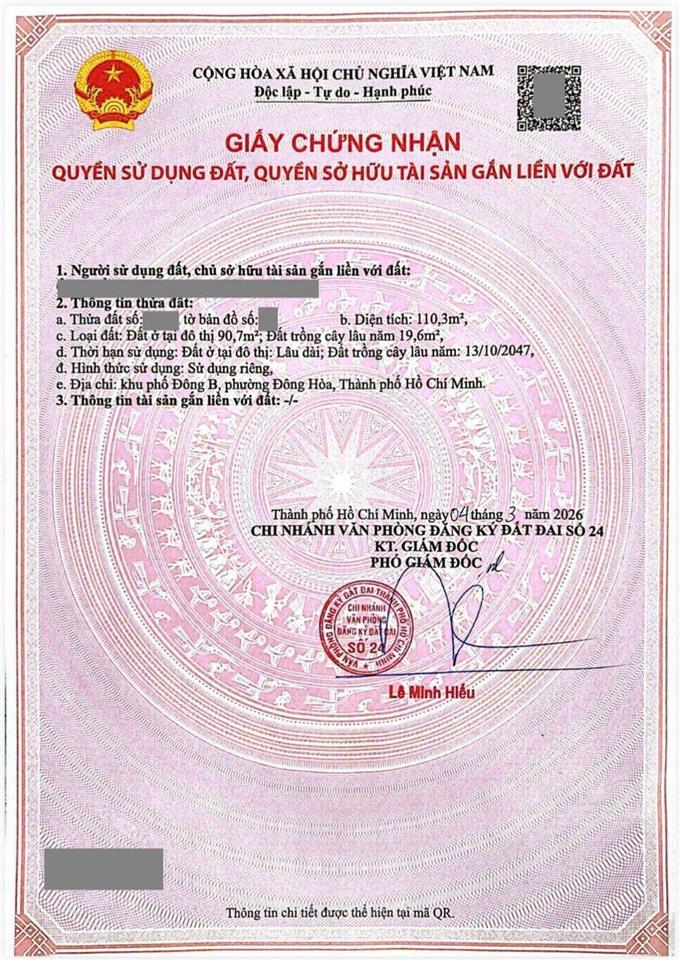 Nhà phố 110,3m2 ngang 4,94m mới xây gần chợ dĩ an 1, phường đông hòa, tp dĩ an