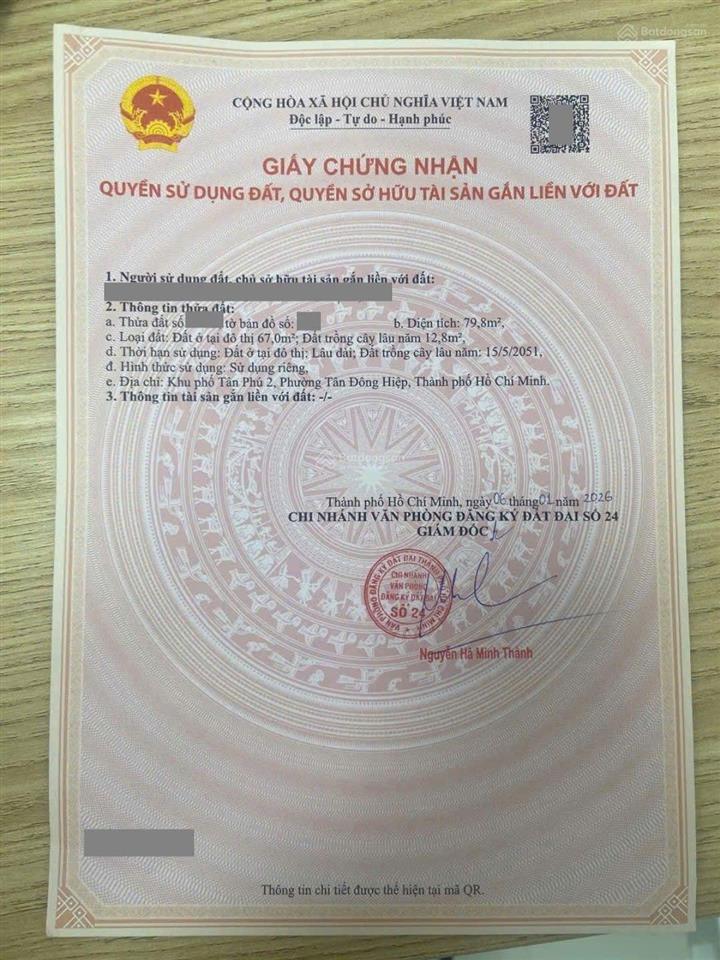Đất đẹp kdc an phát sau chợ tân bình, phường tân bình, tp dĩ an