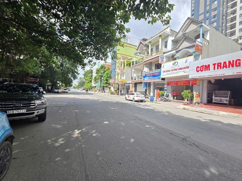 Nhà phố 124,6m2 mặt tiền kinh doanh khu đô thị sóng thần b ngay vincom550 dĩ an, tp dĩ an