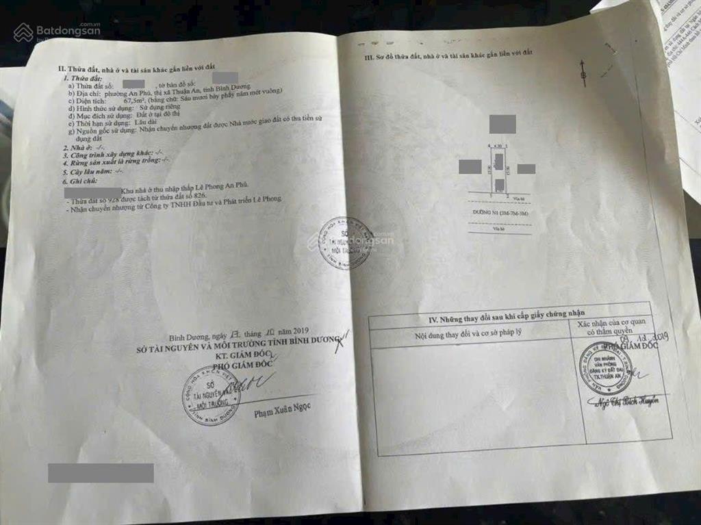 Đất đẹp trục chính kdc lê phong an phú 1, phường an phú, tp thuận an.