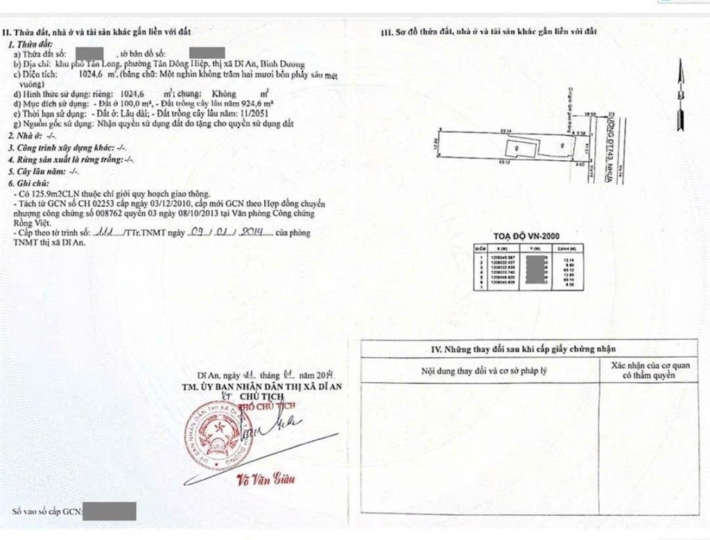 Đất mặt tiền 2398m ngang 33m gần vincom550, phường tân đông hiệp, tp dĩ an. (p. dĩ an tphcm)