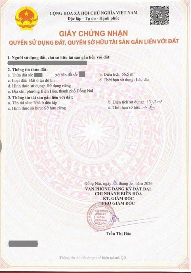 Nhà phố mới kdc gần vòng xoay cầu hang p. biên hòa đồng nai