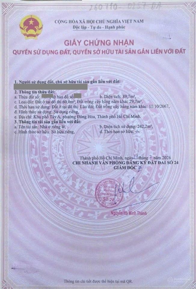 Nhà phố mặt tiền đường đông minh, gần go dĩ an, phường đông hoà, tp dĩ an. (p. đông hòa tp hcm)