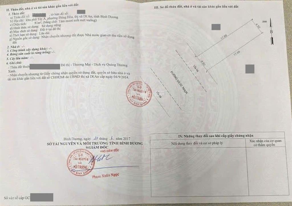 Đất mặt tiền kinh doanh khu bigc go, phường đông hòa, dĩ an giáp làng đại học quốc gia tphcm