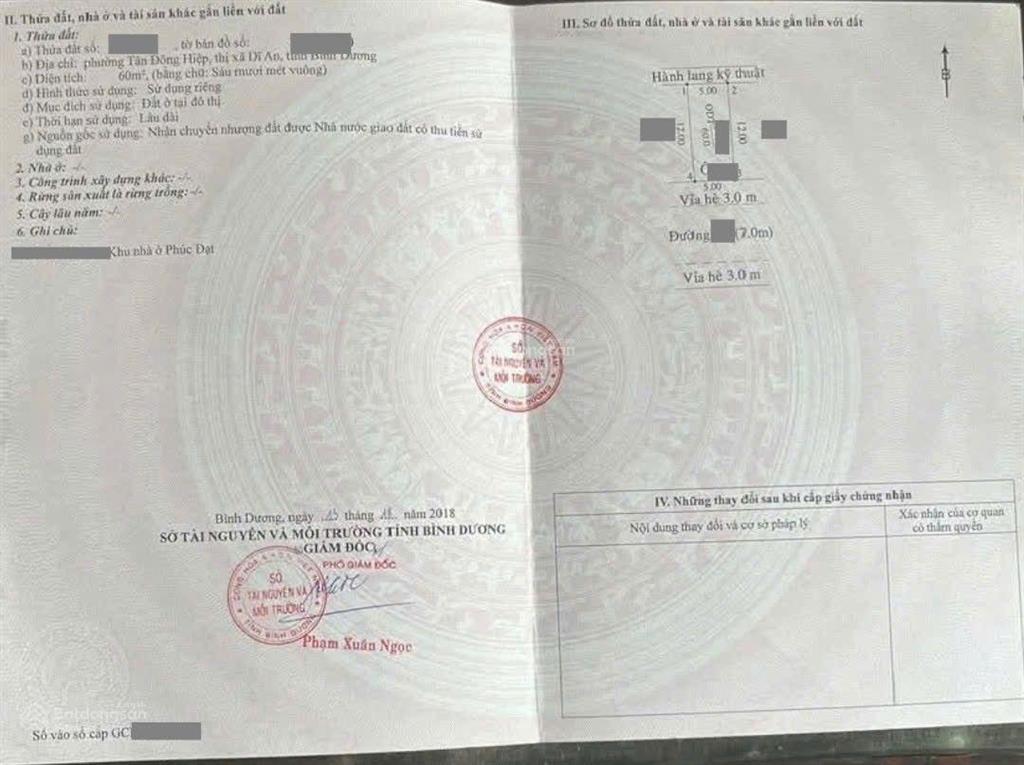 Đất đẹp kdc phúc đạt, phường tân đông hiệp, tp dĩ an