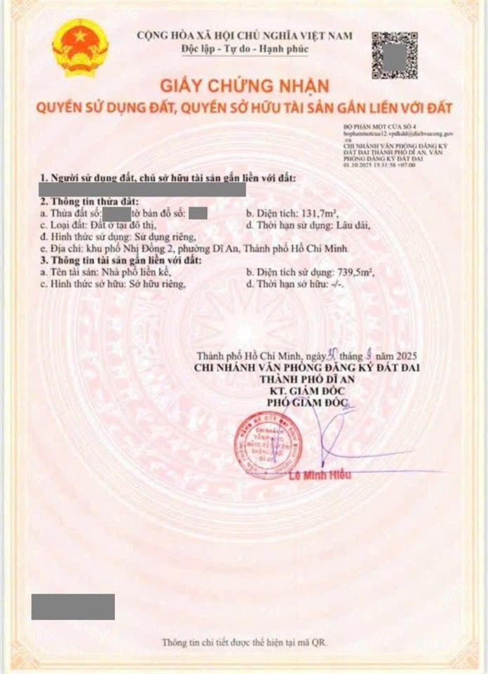Nhà 6 tầng 132m ngang 6m mặt tiền khu trung tâm hành chính dĩ an, tp dĩ an.
