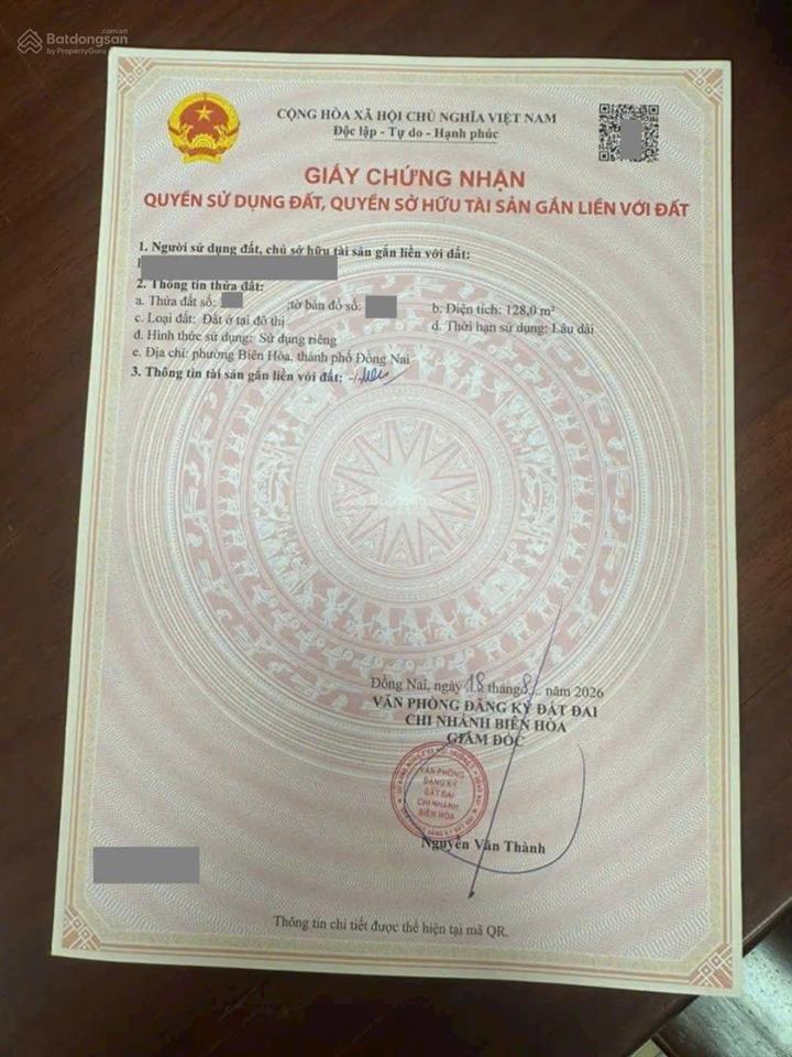 Đất 66m2 kdc bửu hòa gần vòng xoay cầu hang p biên hòa đồng nai