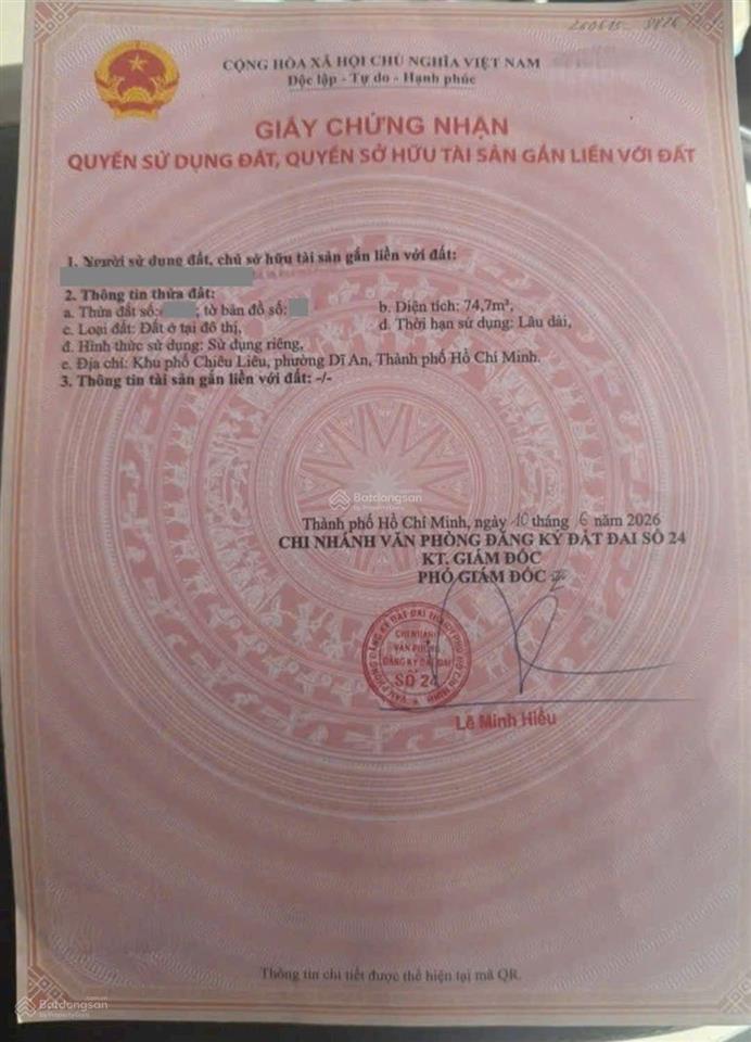 Nhà phố 2 mặt tiền kdc chương dương, gần vincom550, p. tân đông hiệp, tp dĩ an.(p dĩ an tphcm mới)