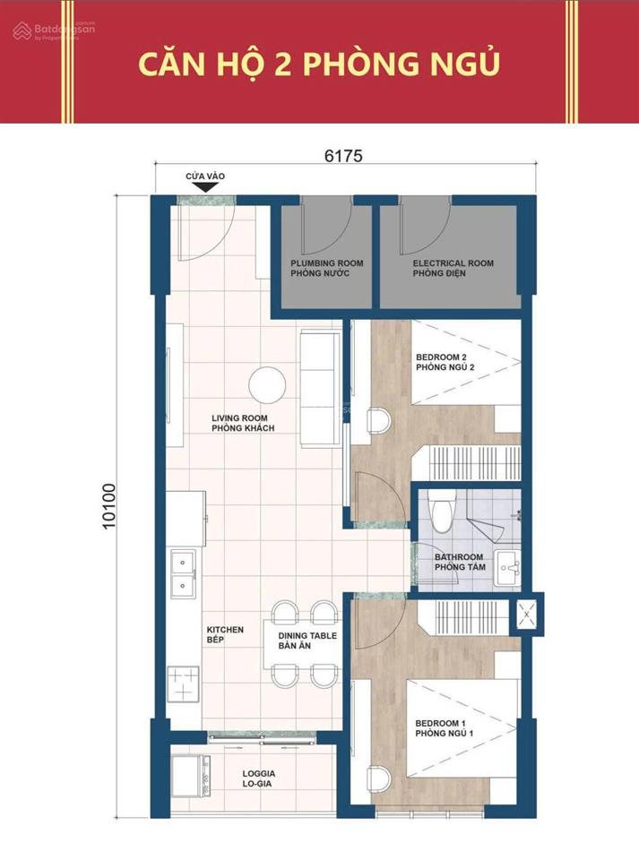 Nổi bật! căn hộ 2pn  2wc thiên quân marina. giá tốt