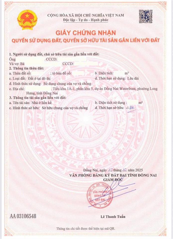 Cdt nam long bán nhà phố vườn 164m2, căn góc 2 mặt tiền đẹp có nhà sẵn  pkd 0708 986 ***!