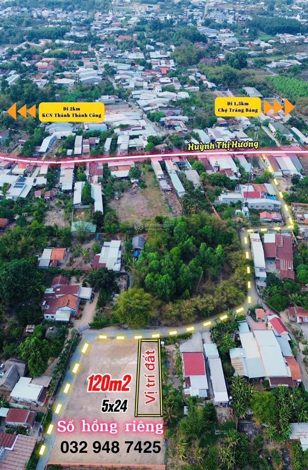 Còn 1 lô đất đẹp 850tr giá tốt nhất khu vực trung tâm đô thị trảng bàng, tây ninh!