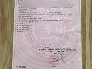 Đất sổ hà nội mà giá chỉ hơn 13 tr /1m sẵn thổ cư . tổng diện tích 274m