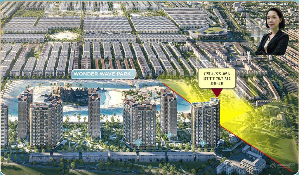 Căn 2pn hàng hiệu  kính cong  độc quyền masteri grand coast, tầng trung siêu vip.  0363 697 ***