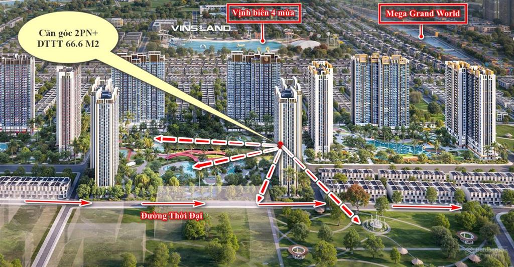 Căn góc 2pn+ hàng hiệu  độc quyền masteri era landmark, tầng trung siêu vip.  0363 697 ***