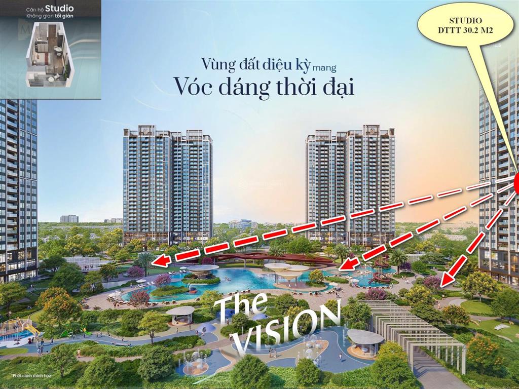 Studio hàng hiệu  masteri era landmark, tầng trungview bể bơi và nội khu siêu rộng.  0363 697 ***