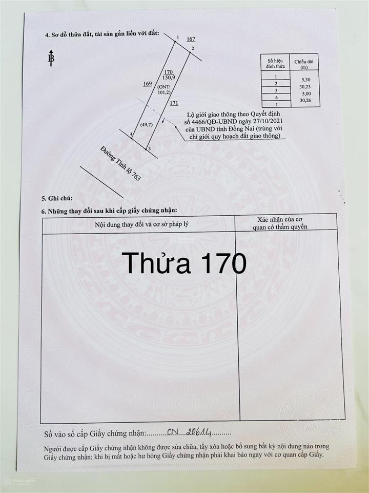 Đất mặt tiền đt 763, view đẹp. sổ hồng riêng