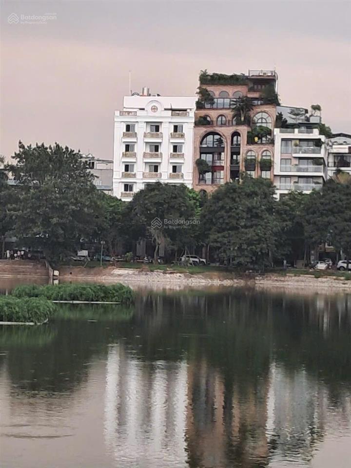 Mặt phố, view hồ ba mẫu, 400m2, 10 tầng, mt 14m, hơn 200t, building văn phòng hạng b, dthu 6tỷ/năm