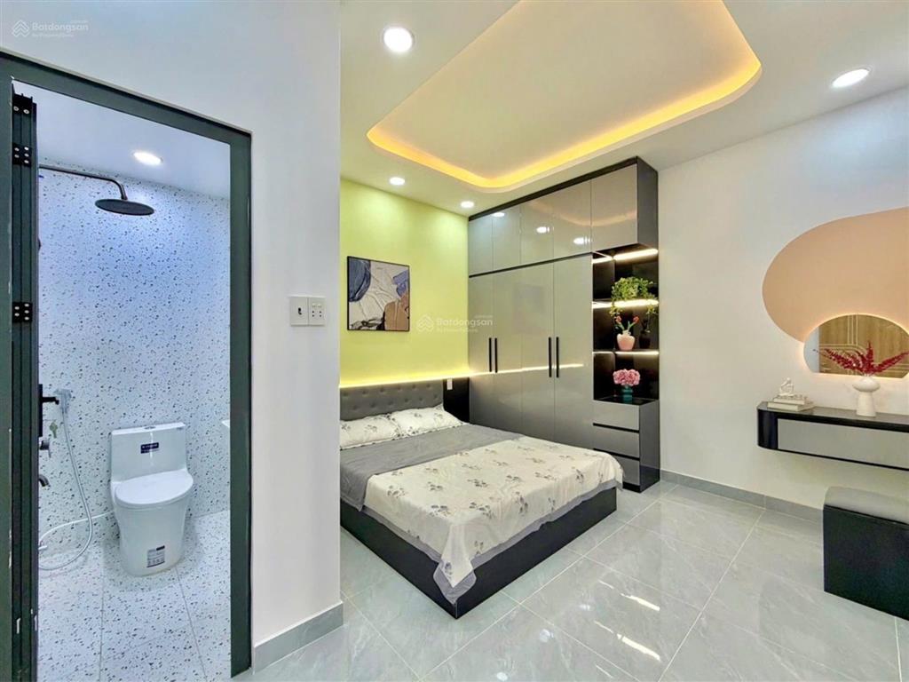 Gần học viện cán bộchu văn anbình thạnhhẻm an ninhdt 40 m2nhà mới full nội thấtchỉ 5.x tỉ.