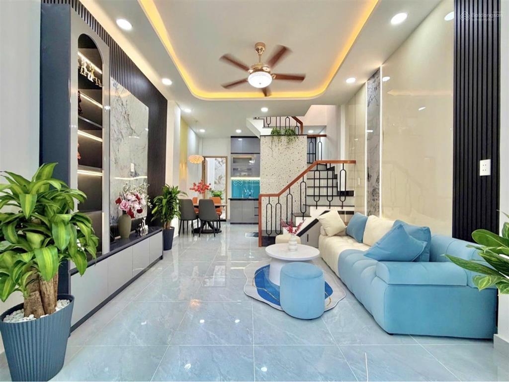 Gần học viện cán bộchu văn anbình thạnhhẻm an ninhdt 40 m2nhà mới full nội thấtchỉ 5.x tỉ.
