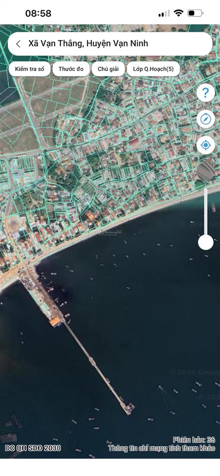 Bán đất đường biển vạn thắng gần cảng 125m giá 3 tỷ ngang 5m dài 25m