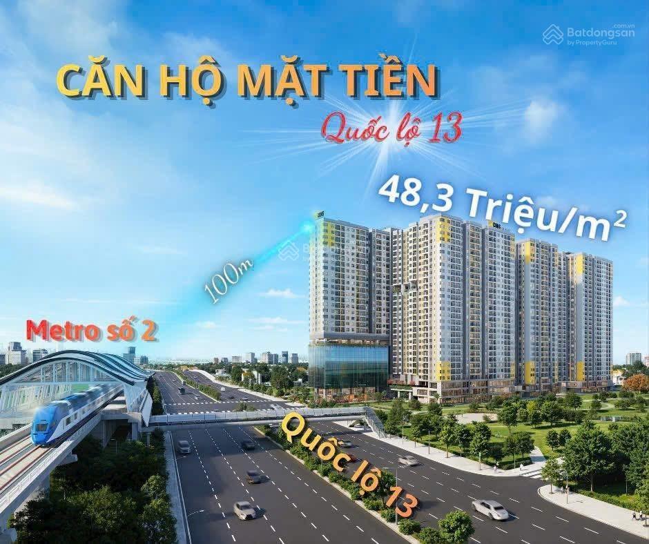 Căn hộ mặt tiền cạnh thủ đức, bình thạnh, t.toán 656tr, không phát sinh thêm đến khi nhận nhà 2028