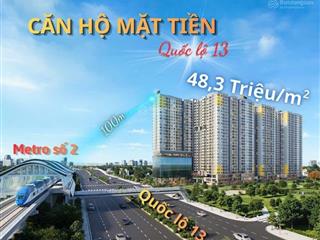 Căn hộ mặt tiền cạnh thủ đức, bình thạnh, t.toán 656tr, không phát sinh thêm đến khi nhận nhà 2028