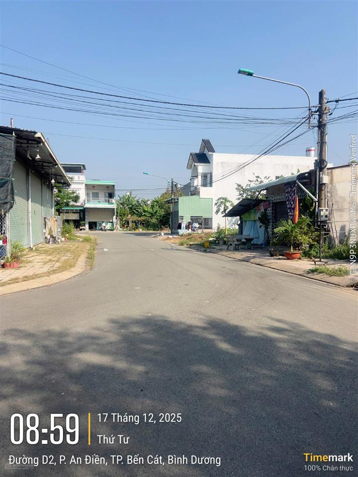 100m2 đất an điền , bến cát  ngay cổng chợ rạch bắp  giá 1 tỷ 580