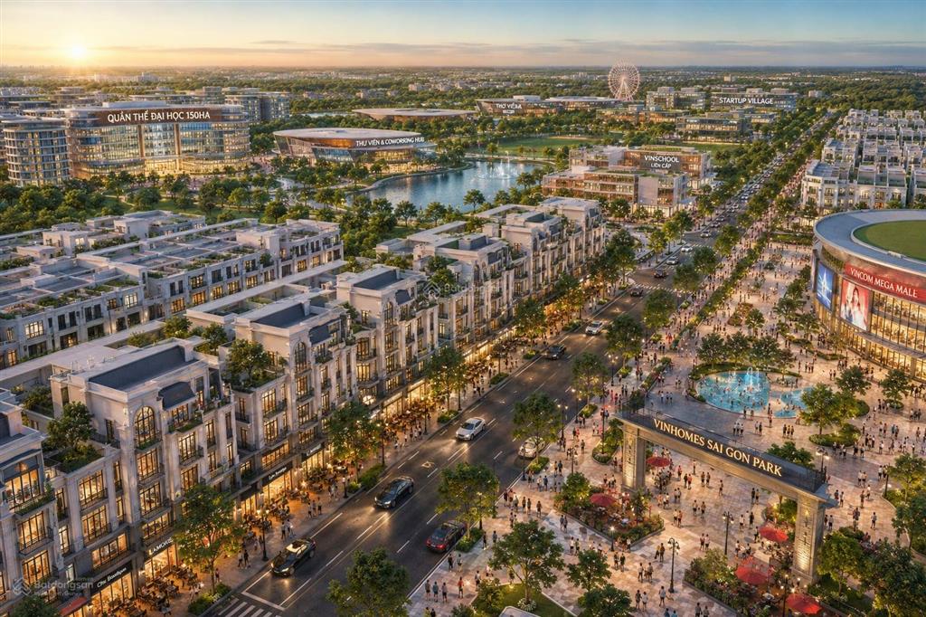 Tl1129 vinhomes saigon park căn liền kề đường 19m