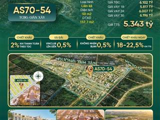 As7054 cạnh góc sát trường đại học | tts chỉ 5,343 tỷ