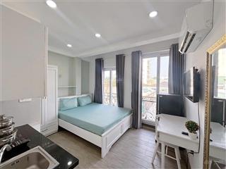 Studio ban công nội thất tone trắng xinh thoáng tại an dương vương ngay trường đh khoahọctựnhiên