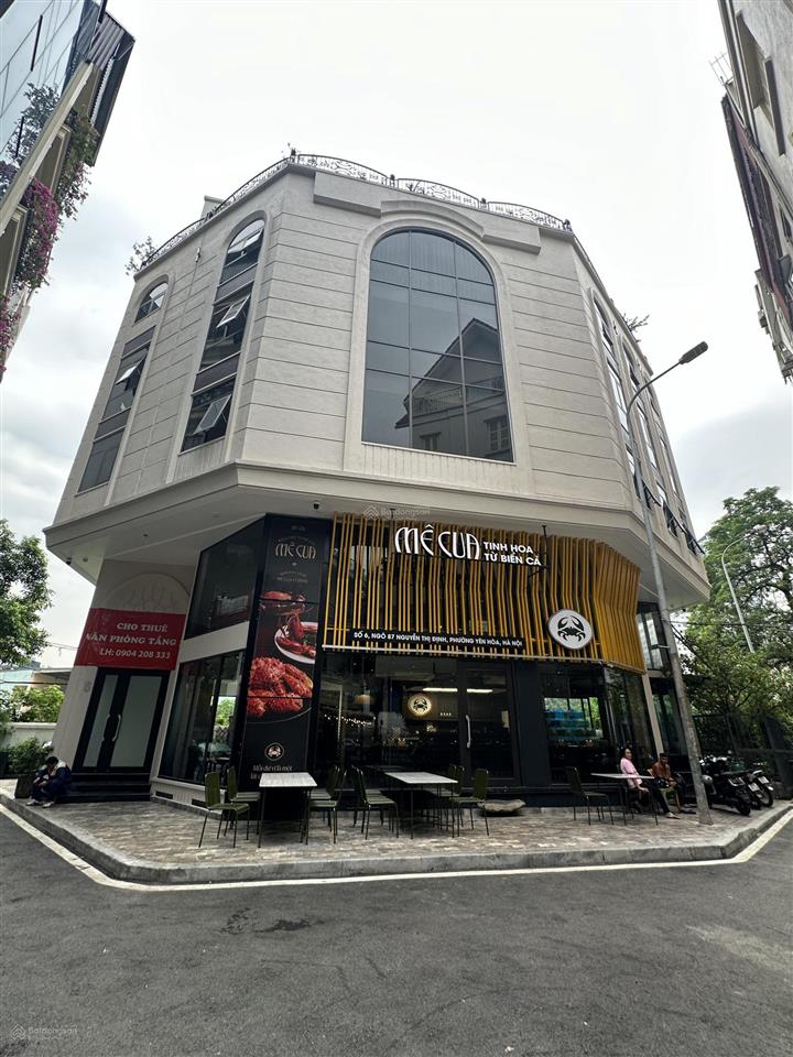 Cực phẩm. cho thuê nhà mặt phố thái hà. diện tích 80m² x 4 tầng, mặt tiền lô góc 16m, vị trí đẹp