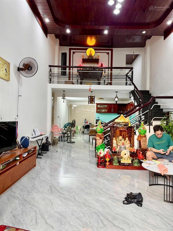 Nhà đẹp an cư kiệt ô tô ngô chân lưu 90m2 ngang 5m nở hậu, 3pn, phòng thờ, gần aeon mall