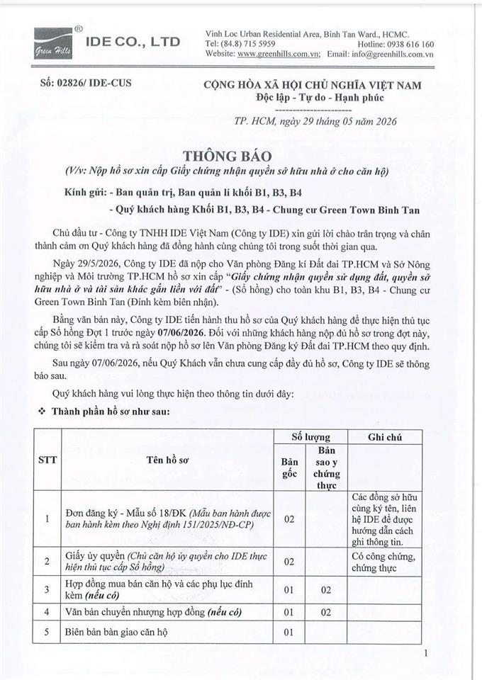 Kick off nhận booking tháp b2  solena dự án green town bình tân