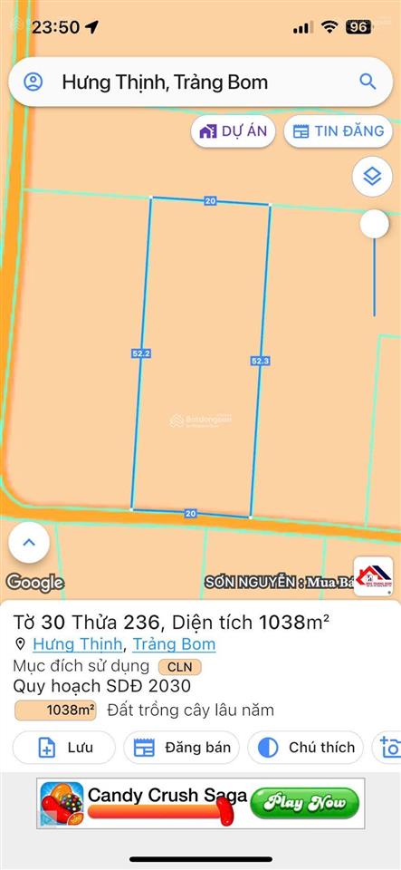 Bán đất tại đường 12, hưng thịnh, đồng nai, giá tốt 3 tỷ vnd, 110m2