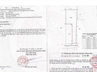 Bán đất giá siêu hời tại nguyễn thị pha, đông thạnh, hóc môn, 14 tỷ, 300m2