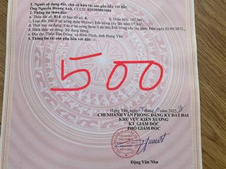 Bán đất 107m2 tại bình định, kiến xương, thái bình, giá 500 triệu vnd