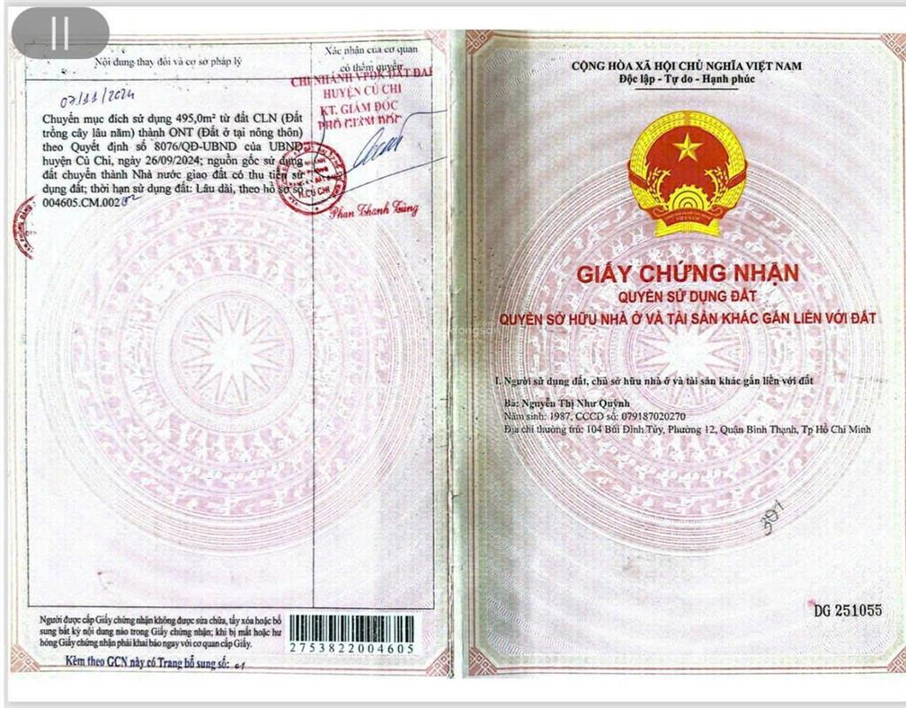 Bán đất tỉnh lộ 7, xã thái mỹ, củ chi, hồ chí minh, 2,1 triệu/m2, 8476.3 m2