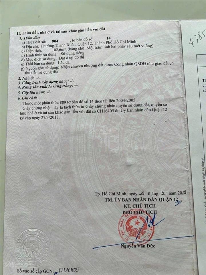 Đất mặt tiền (4x25m) kinh doanh buôn bán đa ngành