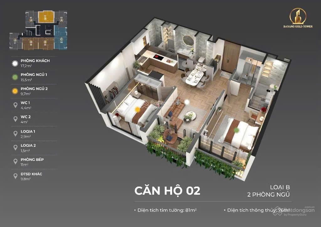Căn hộ vista siêu trung tâm nội thất cao cấp 2pn, giá siêu tốt chỉ 61 triệu/m2