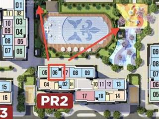 Căn hộ 2pn view bể bơi 1000m2 toà paris 2 giá 4,3x tỷ