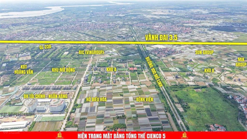 Chính chủ cần bán nhanh lô nền lk 5 khu b cienco 5 hướng đông đường 24m to nhất dự án. giá cực tốt