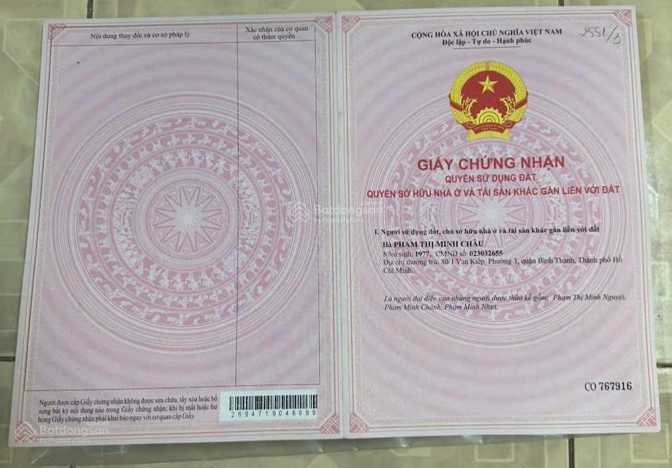 Nhà mặt tiền sát quận 1, khu kinh doanh ăn uống sầm uất, dt 92.5m2