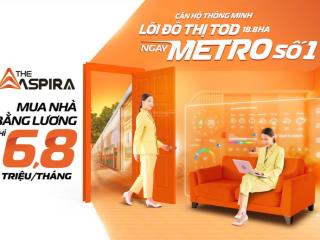 Căn hộ cách metro số 1 800m  chỉ 160tr ký ngay hđmb, thanh toán nhẹ nhàng với 6,8 triệu/tháng