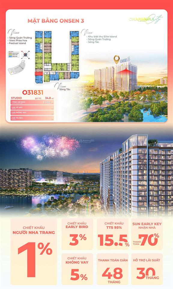 Onsen 3  charmora city nơi dòng tiền lưu thông 24/7