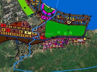 Bán đất full thổ cư cạnh dự án biệt thự ven vịnh cam ranh, mặt tiền đường hiện hữu 21m, xây tối đa