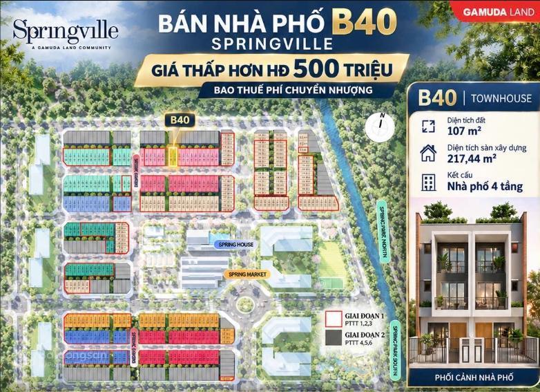 Chủ ngộp  cắt lỗ sâu 15% khoảng 700 triệu  bán gấp liền kề spring ville nhơn trạch  đồng nai