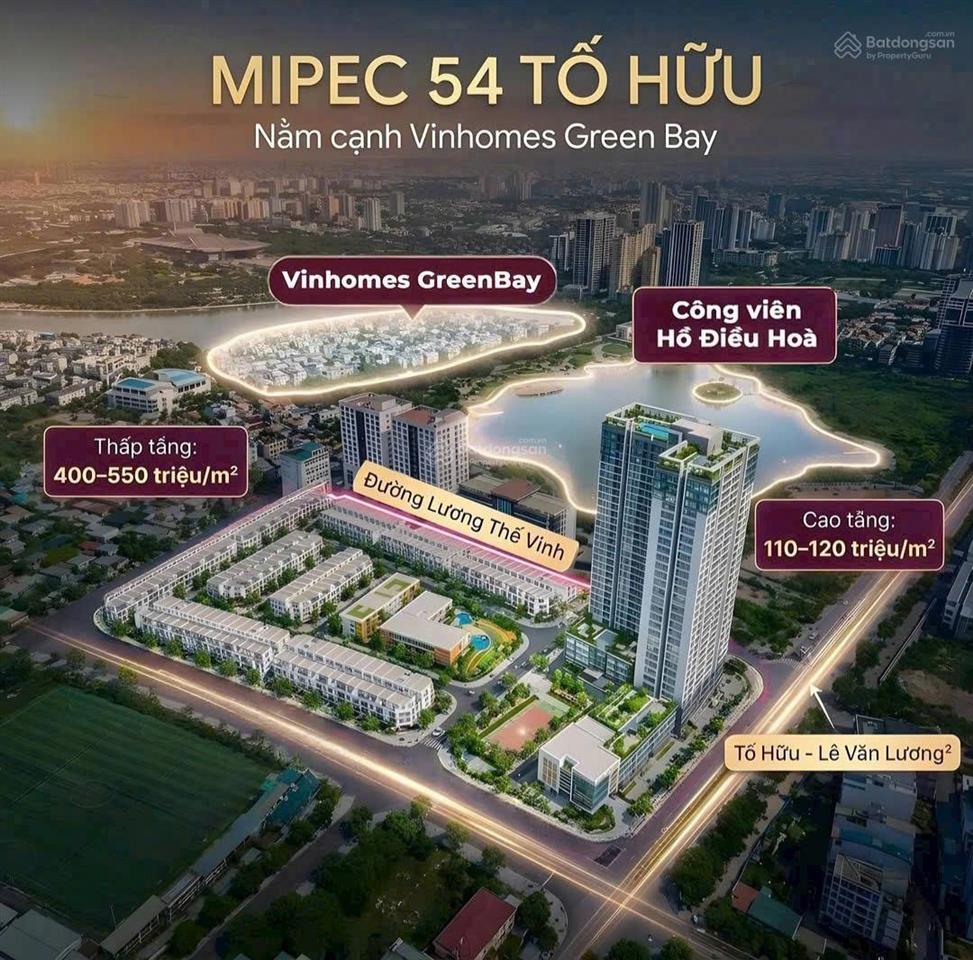 Giá chỉ từ 109tr m2 ac sở hưu căn hộ cao cấp với vị trí đắc điạ tại mặt đường tố hữu